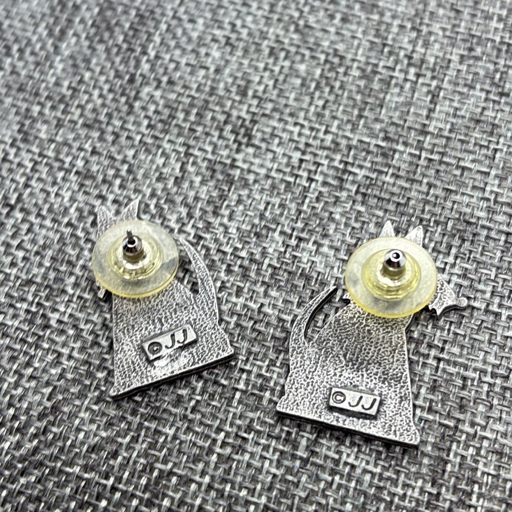 Vintage Jonette Jewelry Dog Earrings - Picture 4 of 4